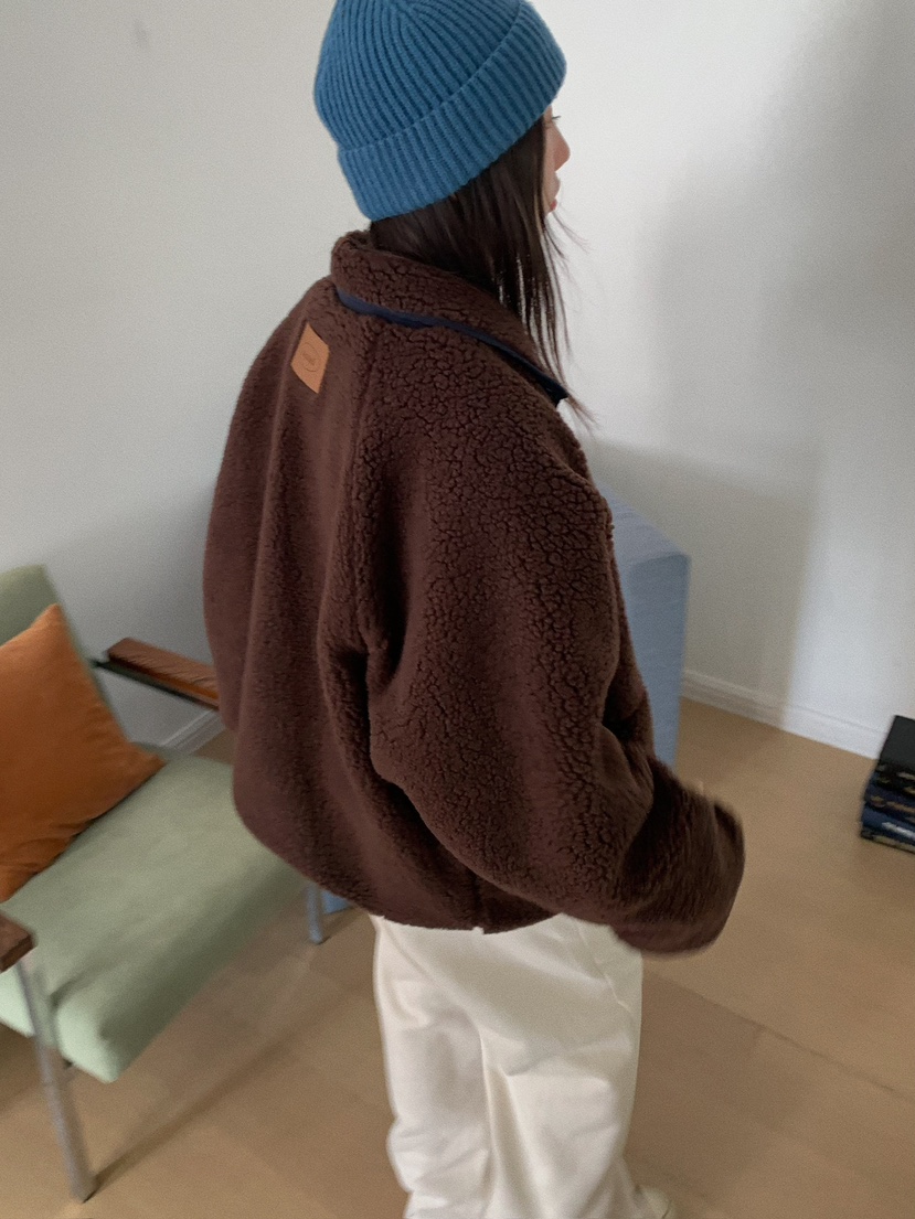 Came_l 家直郵韓國代購女裝新品休閑人氣推薦短款棉服雙面絨Came_l 家短款棉服