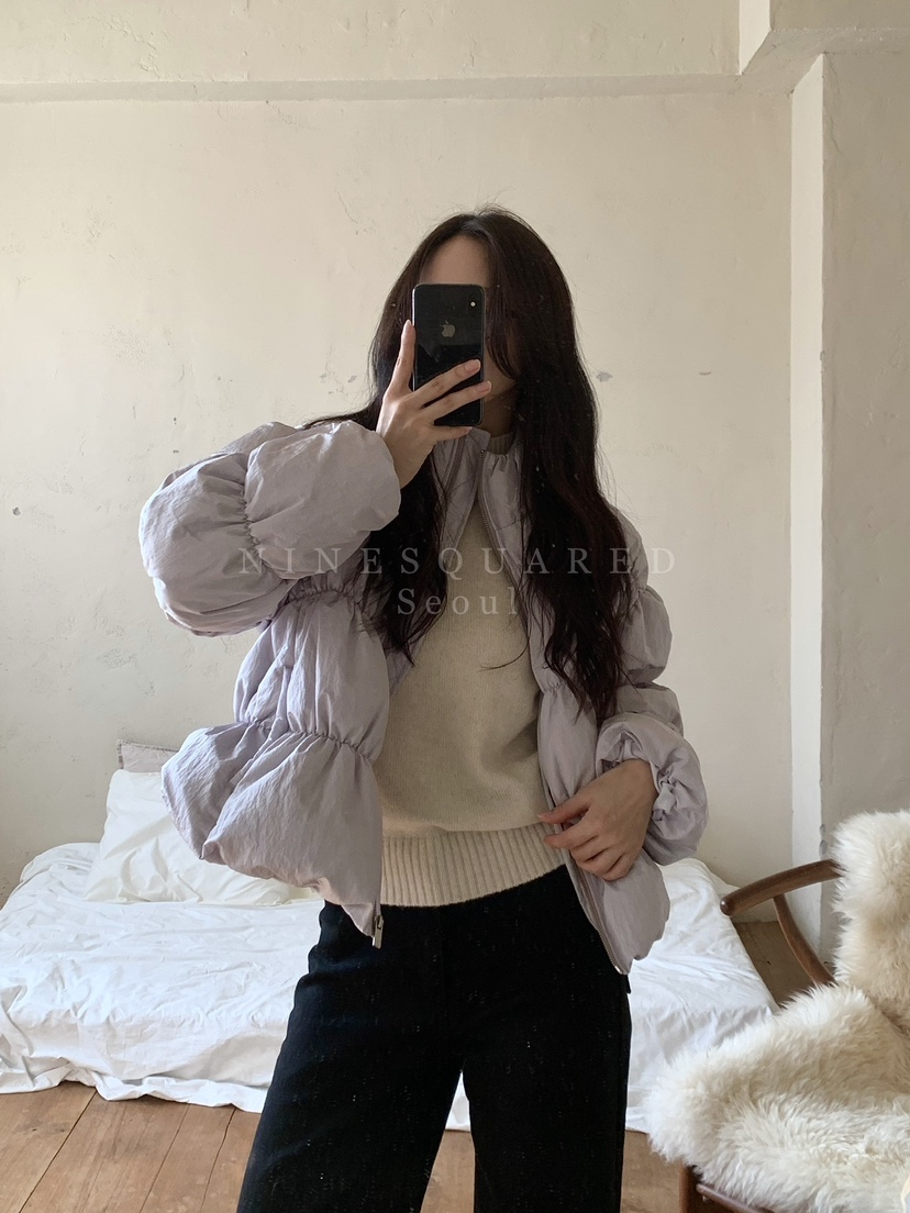 NINESQUARED直郵韓國代購女裝新品24秋冬時尚推薦短款棉服NINESQUARED短款棉服