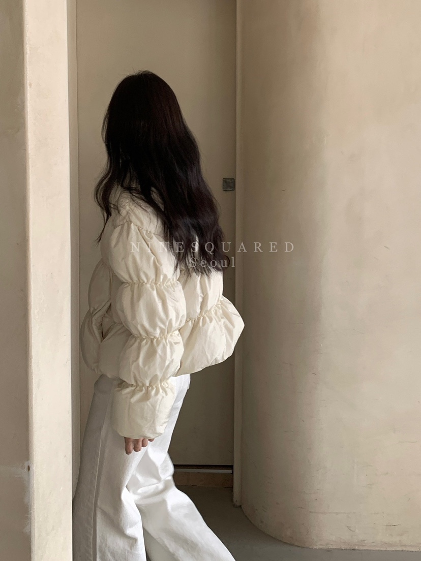 NINESQUARED直郵韓國代購女裝新品24秋冬時尚推薦短款棉服NINESQUARED短款棉服