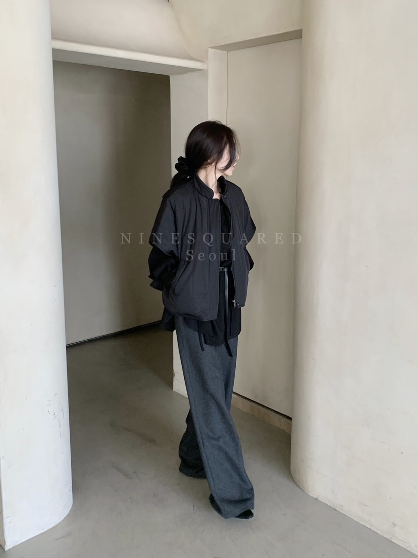 NINESQUARED韓國直郵女裝新款人氣真品職業熱賣時尚短款棉服NINESQUARED短款棉服