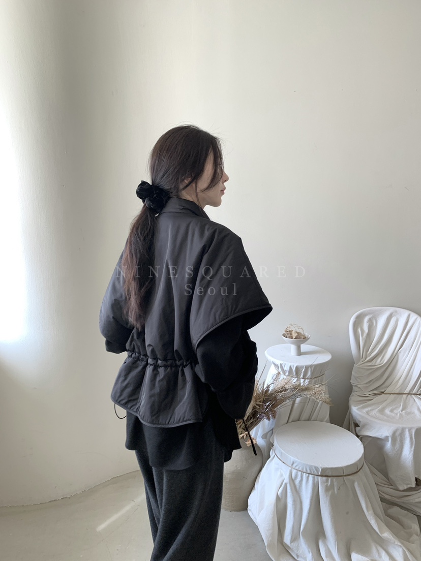 NINESQUARED韓國直郵女裝新款人氣真品職業熱賣時尚短款棉服NINESQUARED短款棉服