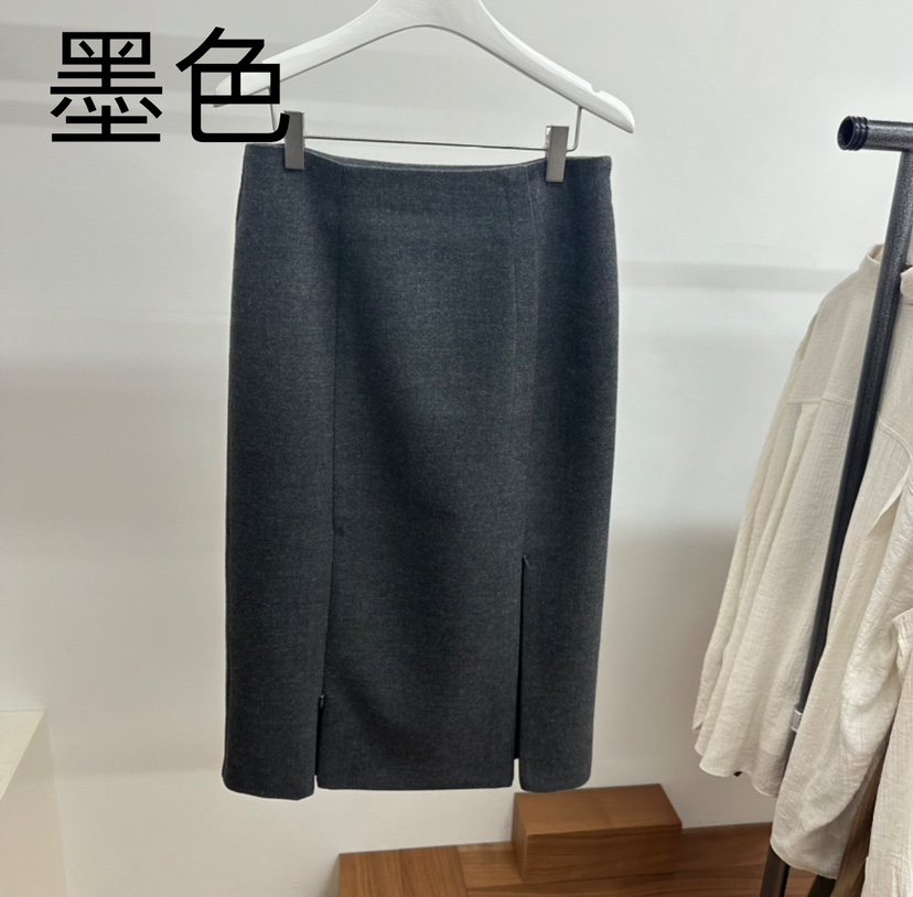 MYNAMEIS韓國直郵東大門實拍女裝新品24秋冬熱賣休閑長裙MYNAMEIS長裙圖色1