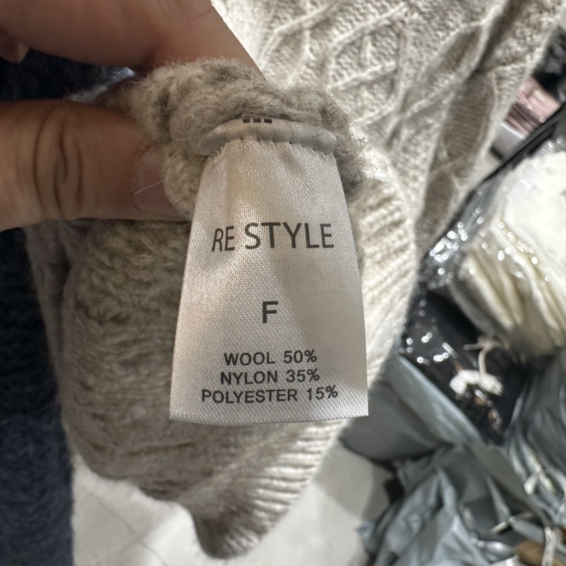 RE STYLE直郵韓國代購女裝新品熱賣人氣24秋冬時尚毛衣蕾絲RE STYLE毛衣