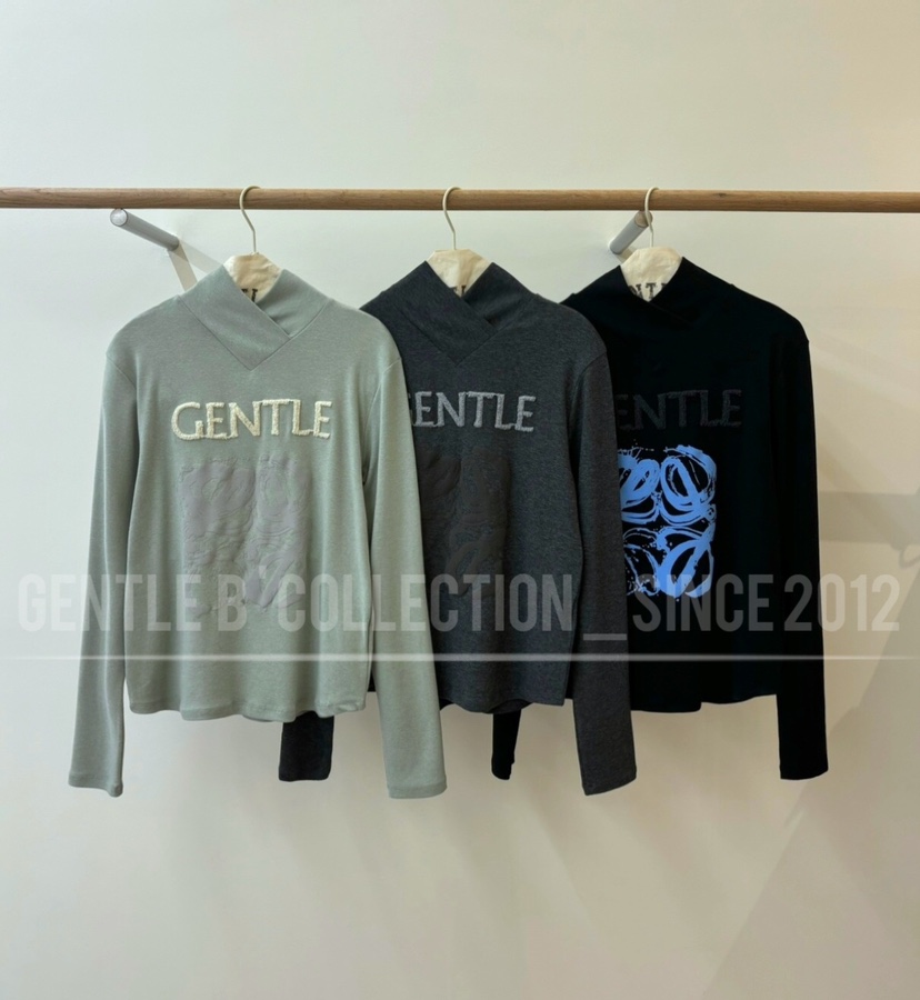 GENTLE B韓國直郵東大門代購女裝新品推薦時尚24秋冬長袖T恤GENTLE B長袖T恤