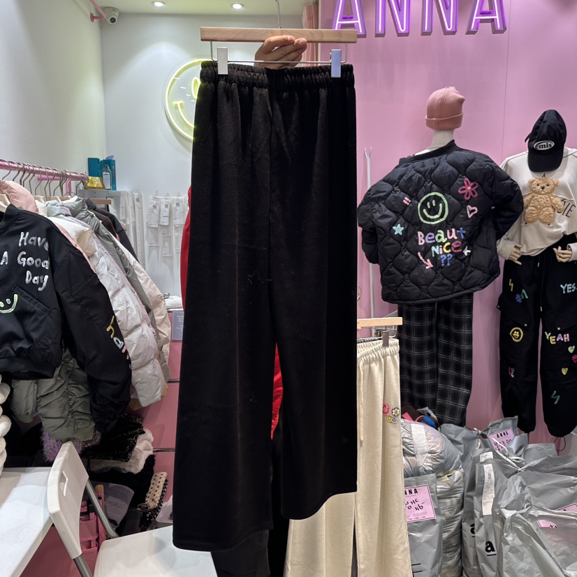 ANNA韓國直郵女裝新品24秋冬熱賣職業時尚人氣真品休閑褲ANNA休閑褲