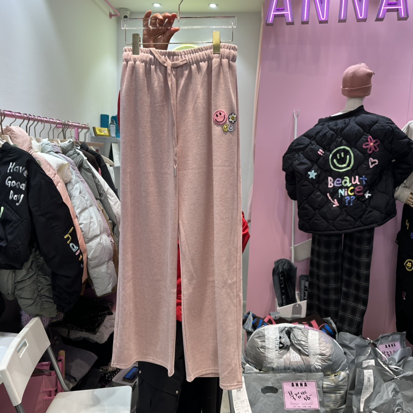 ANNA韓國直郵女裝新品24秋冬熱賣職業時尚人氣真品休閑褲ANNA休閑褲圖色2