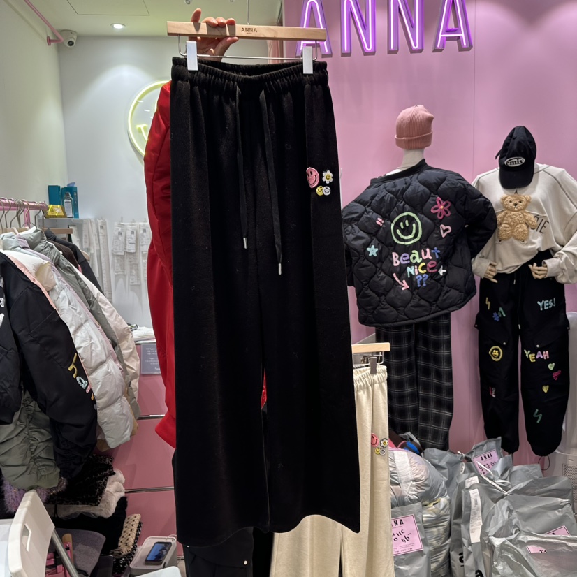 ANNA韓國直郵女裝新品24秋冬熱賣職業時尚人氣真品休閑褲ANNA休閑褲圖色4