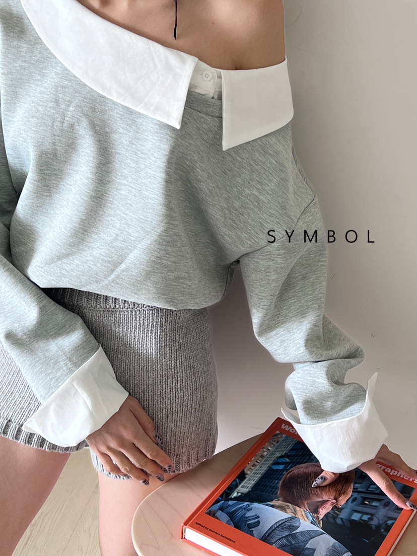 SYMBOL韓國直郵東大門實拍女裝新品真品24秋冬職業熱賣衛衣SYMBOL衛衣