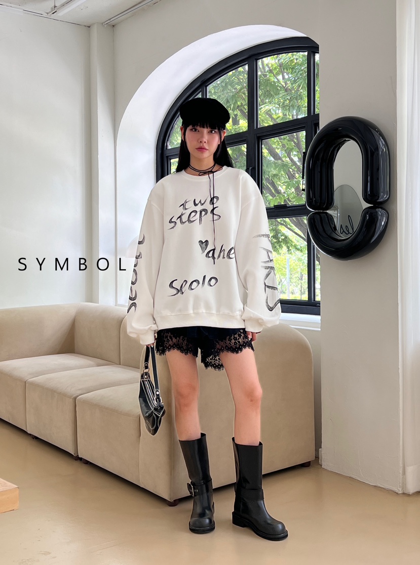 SYMBOL韓國直郵女裝新款人氣熱賣真品時尚24秋冬推薦衛衣SYMBOL衛衣