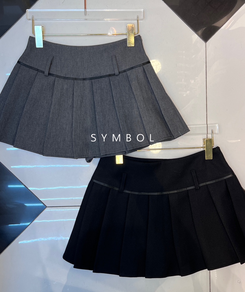 SYMBOL韓國直郵女裝新品熱賣真品24秋冬推薦職業時尚短裙SYMBOL短裙