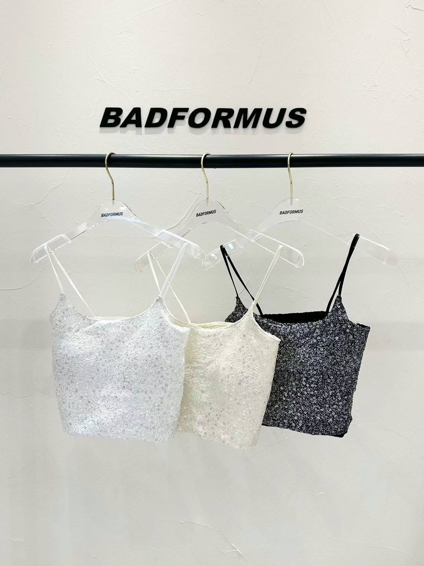 BADFORMUS韓國直郵女裝新款24秋冬真品時尚人氣熱賣吊帶背心BADFORMUS吊帶/背心