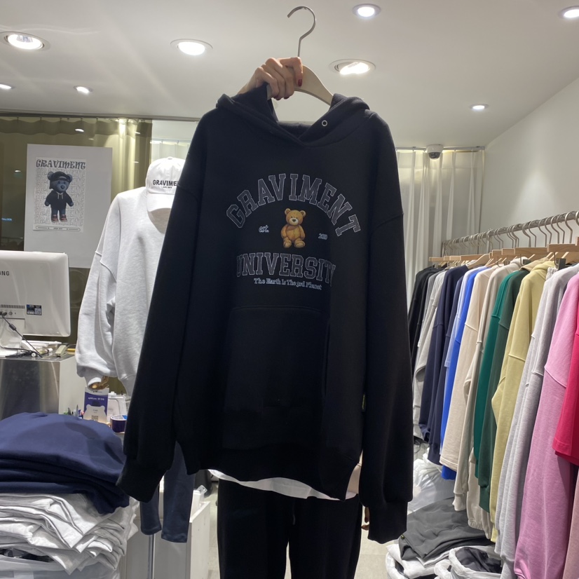 THE LOT/ LOT韓國直郵東大門實拍女裝新品熱賣衛衣拉絲兜帽THE LOT/ LOT衛衣圖色3
