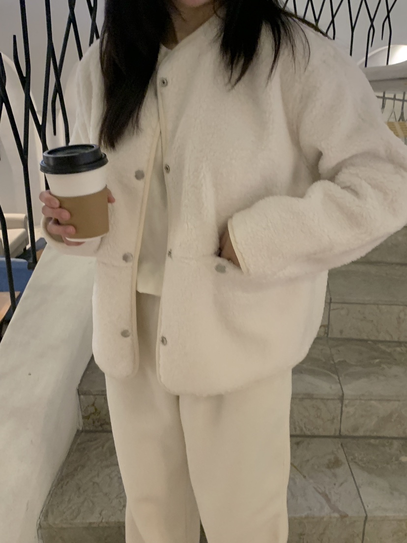 MEMO CLASSIC韓國直郵女裝新款真品職業推薦人氣休閑夾克羊毛MEMO CLASSIC夾克