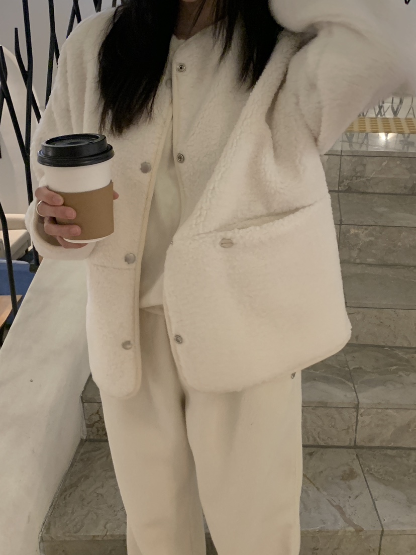 MEMO CLASSIC韓國直郵女裝新款真品職業推薦人氣休閑夾克羊毛MEMO CLASSIC夾克