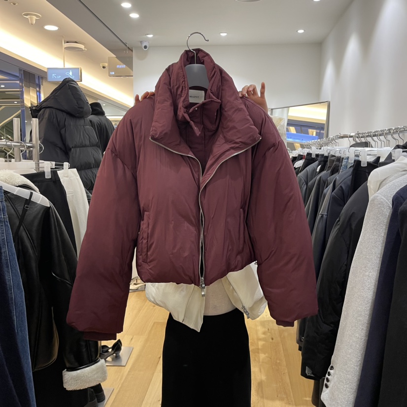 MAINT韓國直郵東大門實拍女裝新品24秋冬熱賣短款羽絨服口袋MAINT短款羽絨服圖色1