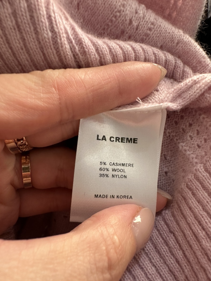 LA CREME直郵韓國代購女裝新款推薦24秋冬人氣時尚休閑毛衣LA CREME毛衣