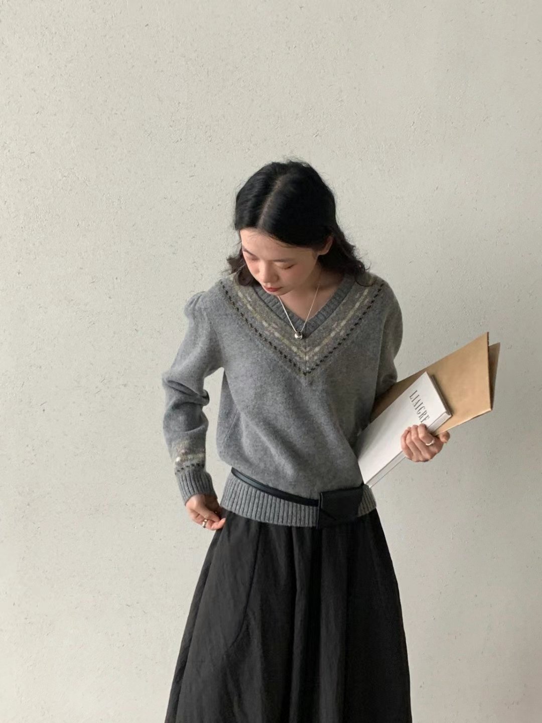 LUNE___韓國直郵東大門實拍女裝新品時尚休閑人氣真品針織衫BROTE針織衫