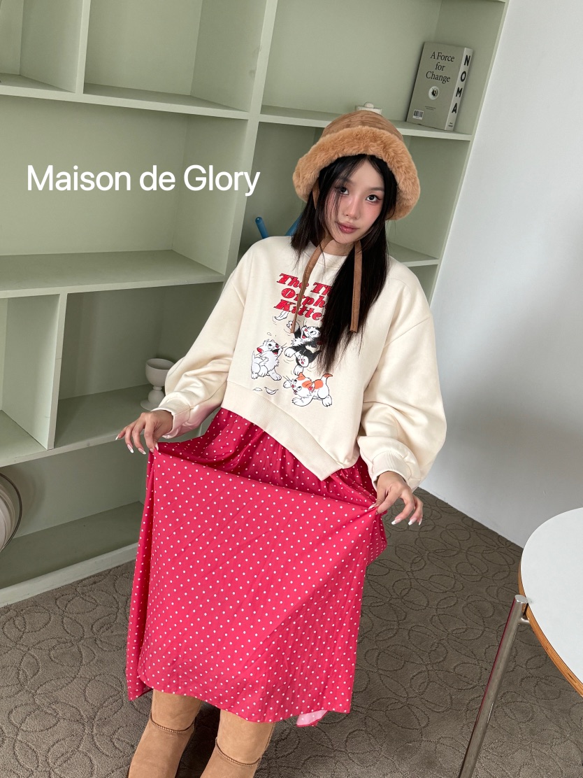 MAISON DE GLORY韓國直郵女裝新品休閑人氣時尚推薦連衣裙MAISON DE GLORY連衣裙