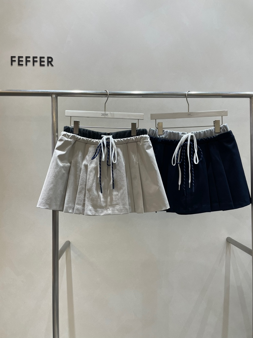 FEFFER直郵韓國代購女裝新品推薦人氣24秋冬休閑熱賣裙褲FEFFER裙褲