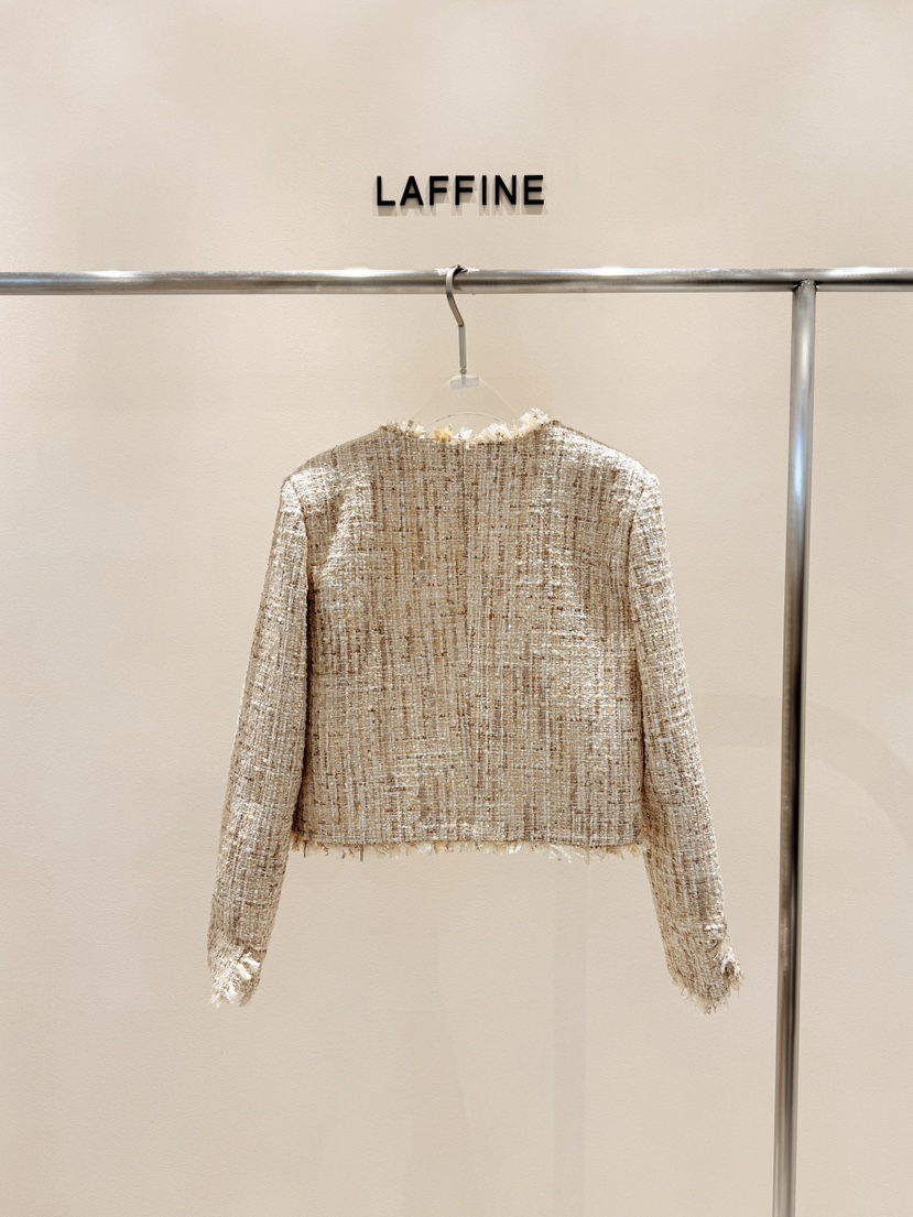 LAFFINE-P直郵韓國代購女裝新品熱賣職業24秋冬夾克花呢LAFFINE-P夾克