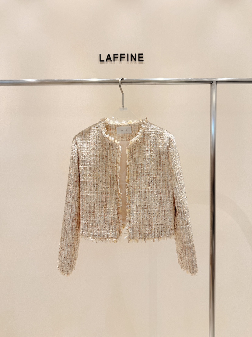 LAFFINE-P直郵韓國代購女裝新品熱賣職業24秋冬夾克花呢LAFFINE-P夾克圖色1