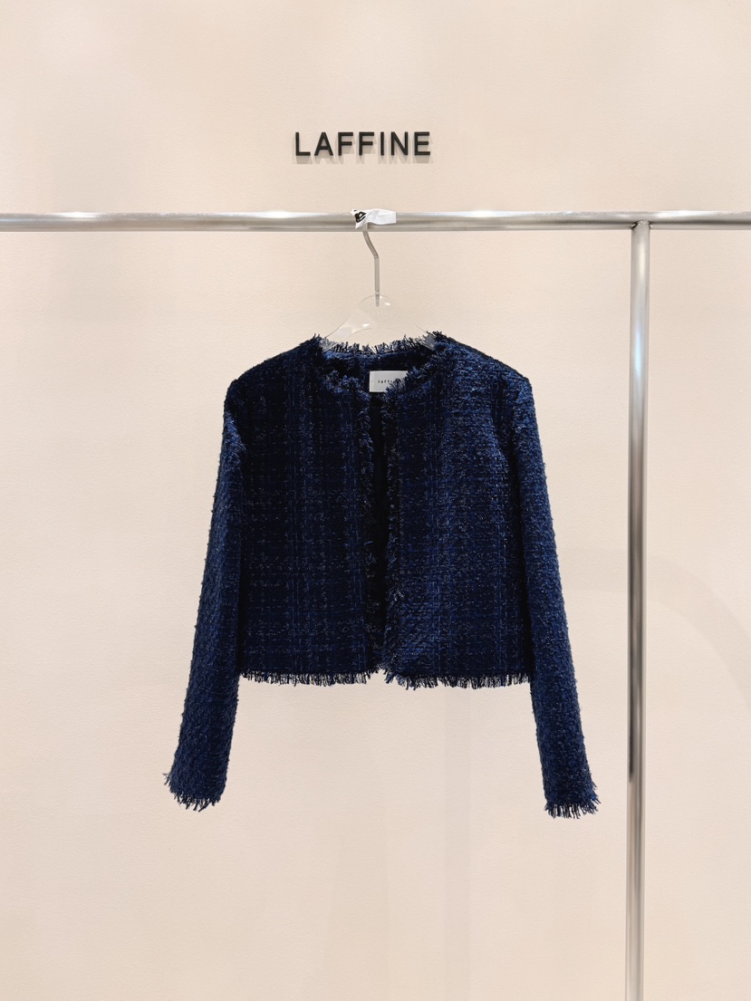 LAFFINE-P直郵韓國代購女裝新品熱賣職業24秋冬夾克花呢LAFFINE-P夾克圖色3