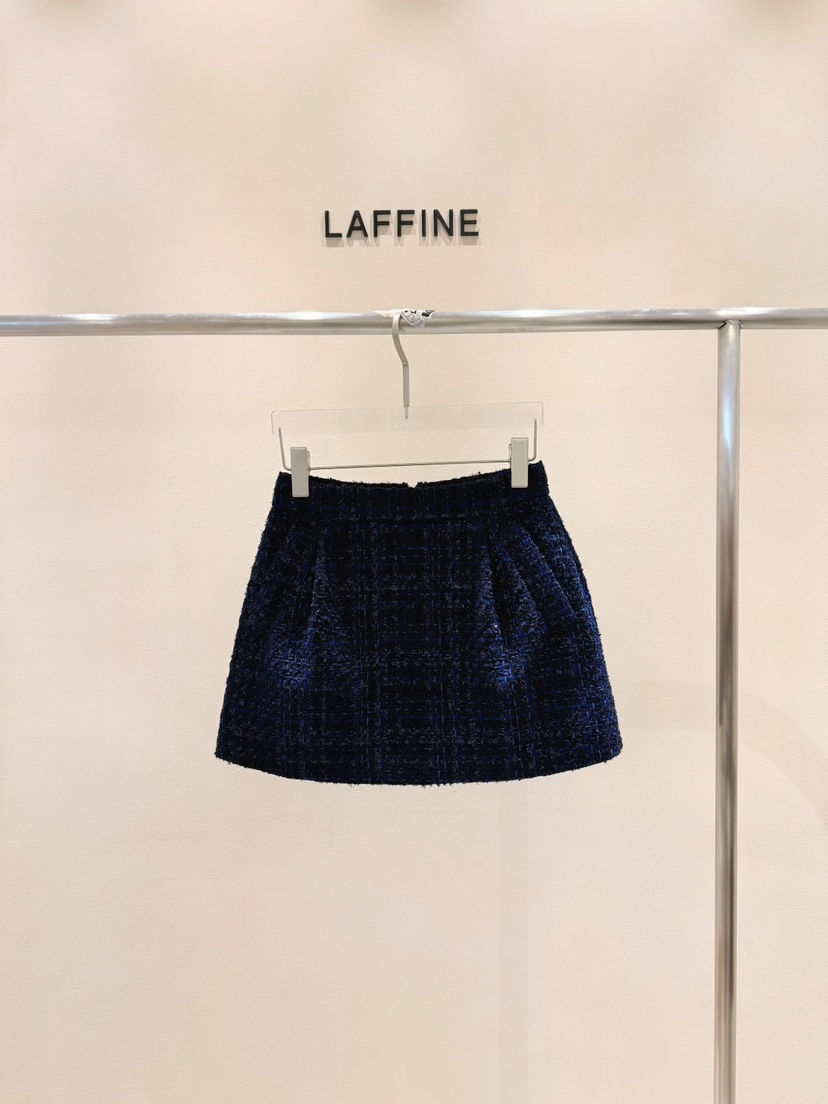 LAFFINE-P韓國直郵東大門代購女裝新品熱賣24秋冬短裙花呢LAFFINE-P短裙圖色3