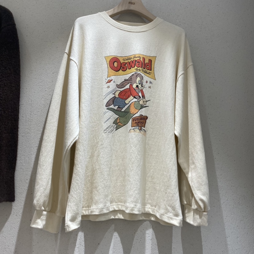 FIZZ韓國直郵東大門代購女裝新品熱賣時尚24秋冬休閑長袖T恤FIZZ長袖T恤