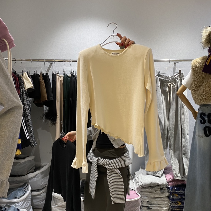 ARSERA直郵韓國代購女裝新品真品職業熱賣休閑時尚24秋冬長袖T恤ARSERA長袖T恤圖色2