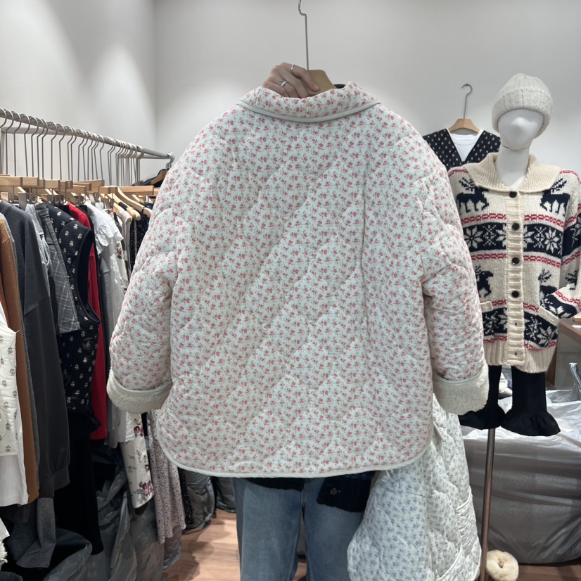 DELICIOUS韓國直郵女裝新品人氣職業真品推薦休閑短款棉服填充NOVUS短款棉服