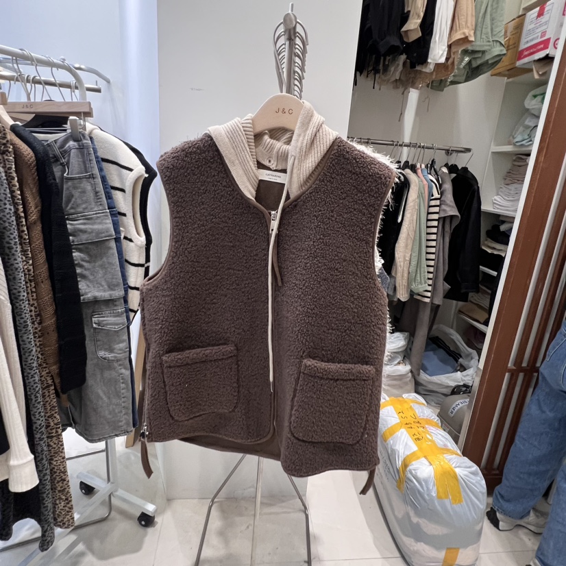 UTH___直郵韓國代購女裝新款職業熱賣真品人氣推薦休閑馬甲J&C/J.BLANC馬甲圖色2