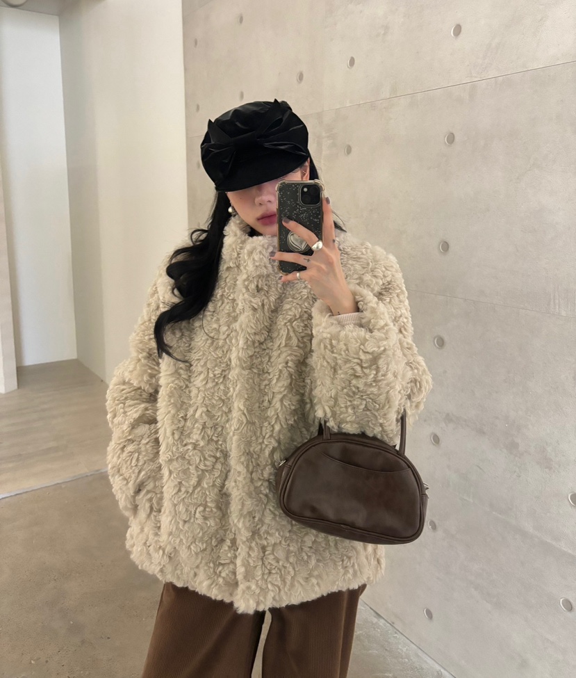 AMUSE SEOUL韓國直郵東大門代購女裝新品人氣熱賣夾克羊毛AMUSE SEOUL夾克