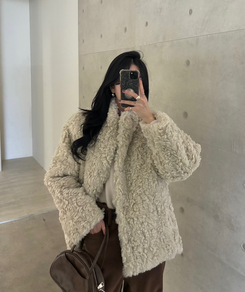 AMUSE SEOUL韓國直郵東大門代購女裝新品人氣熱賣夾克羊毛AMUSE SEOUL夾克