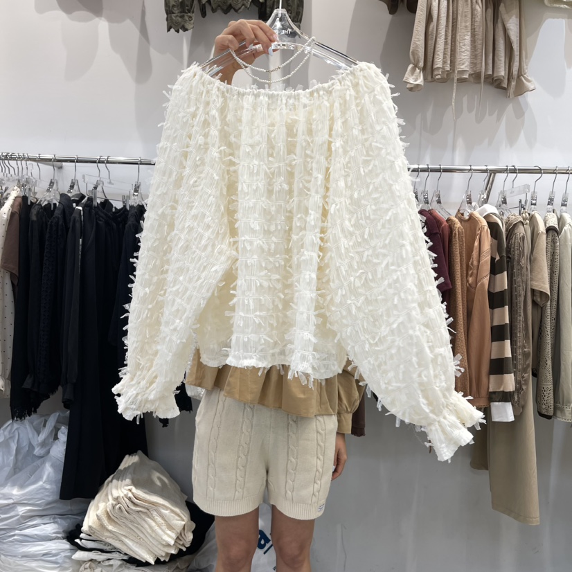 THE LENA直郵韓國代購女裝新款熱賣推薦時尚休閑襯衫蕾絲衫NWEOL襯衫/蕾絲衫
