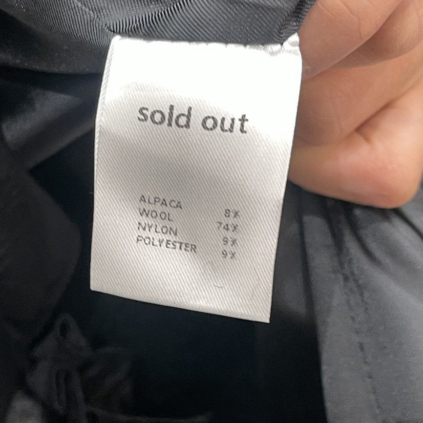 SOLD OUT韓國直郵東大門實拍女裝新品人氣時尚短款大衣羊駝SOLD OUT短款大衣