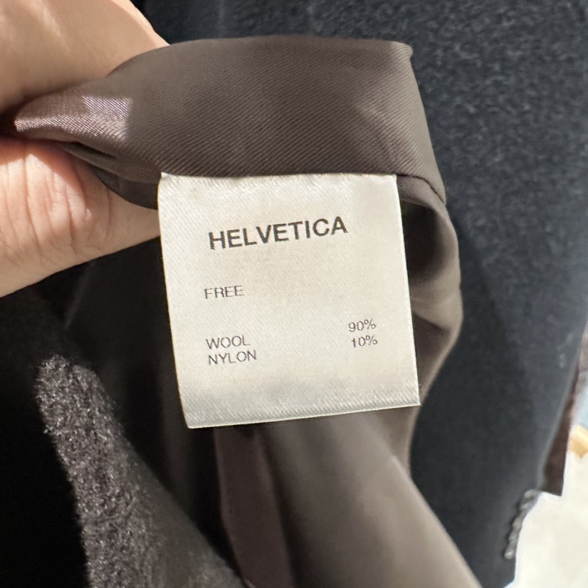 HELVETICA韓國直郵東大門代購女裝新品推薦時尚中長款大衣超長HELVETICA中長款大衣