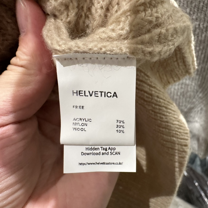 HELVETICA韓國直郵東大門實拍女裝新品時尚24秋冬針織衫拉鏈HELVETICA針織衫