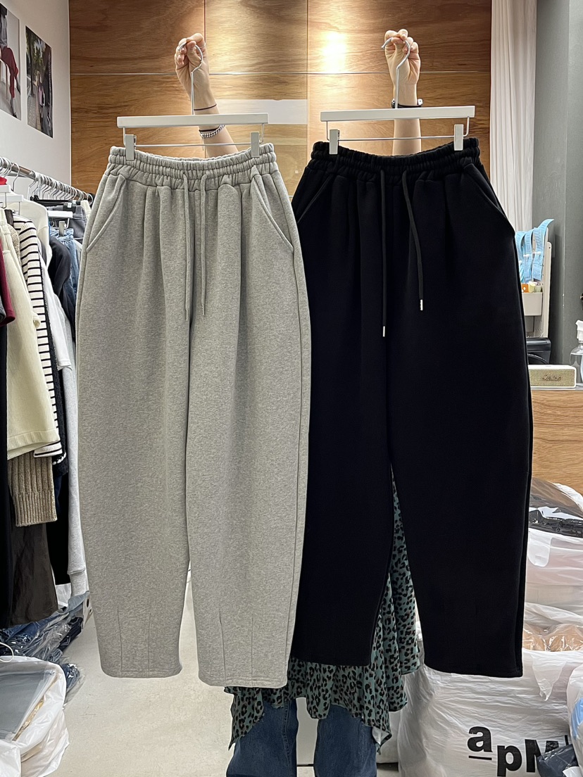 BEAMING SEOUL韓國直郵東大門實拍女裝新款熱賣休閑褲羊絨BEAMING SEOUL休閑褲
