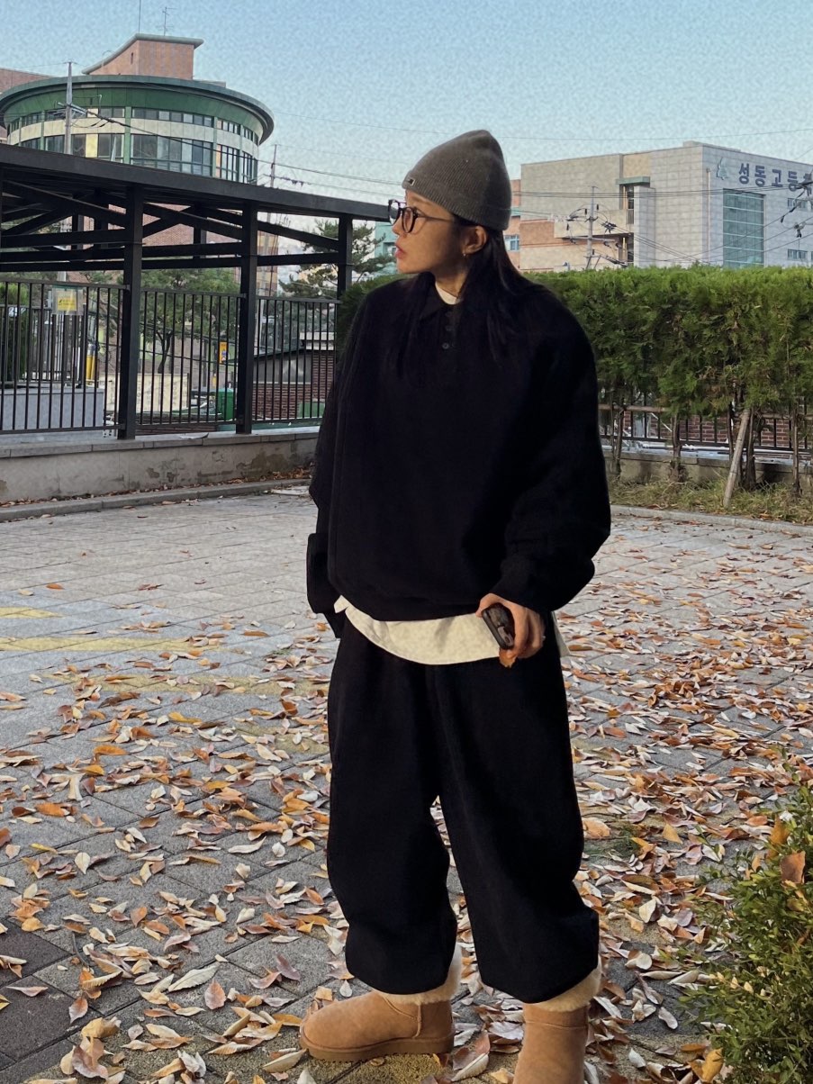 BEAMING SEOUL韓國直郵東大門實拍女裝新款熱賣休閑褲羊絨BEAMING SEOUL休閑褲