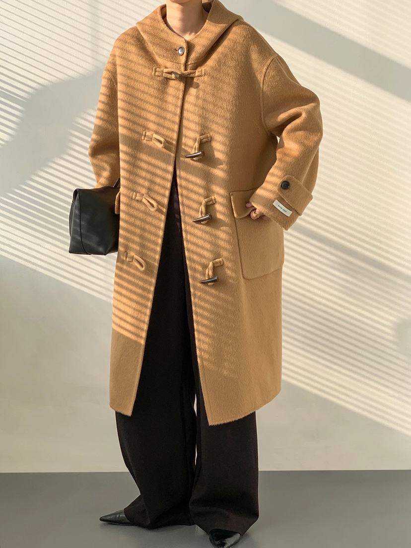 BANI BLUBH韓國直郵女裝新款時尚休閑職業人氣推薦中長款大衣BANI BLUSH中長款大衣