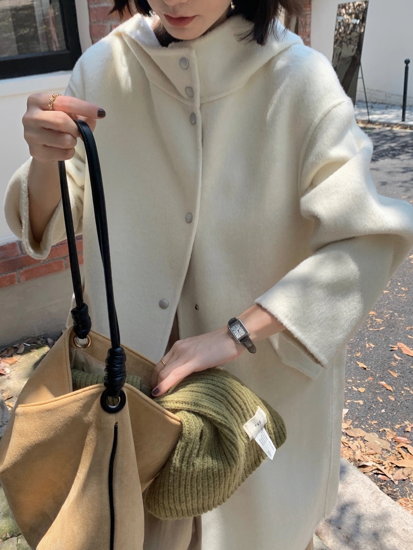 BANI BLUBH韓國直郵東大門代購女裝新品人氣24秋冬中長款大衣BANI BLUSH中長款大衣