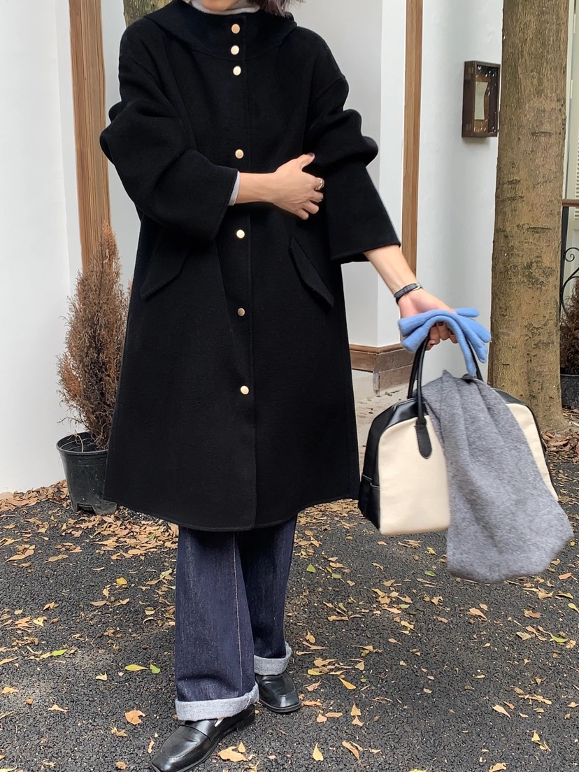 BANI BLUBH韓國直郵東大門代購女裝新品人氣24秋冬中長款大衣BANI BLUSH中長款大衣