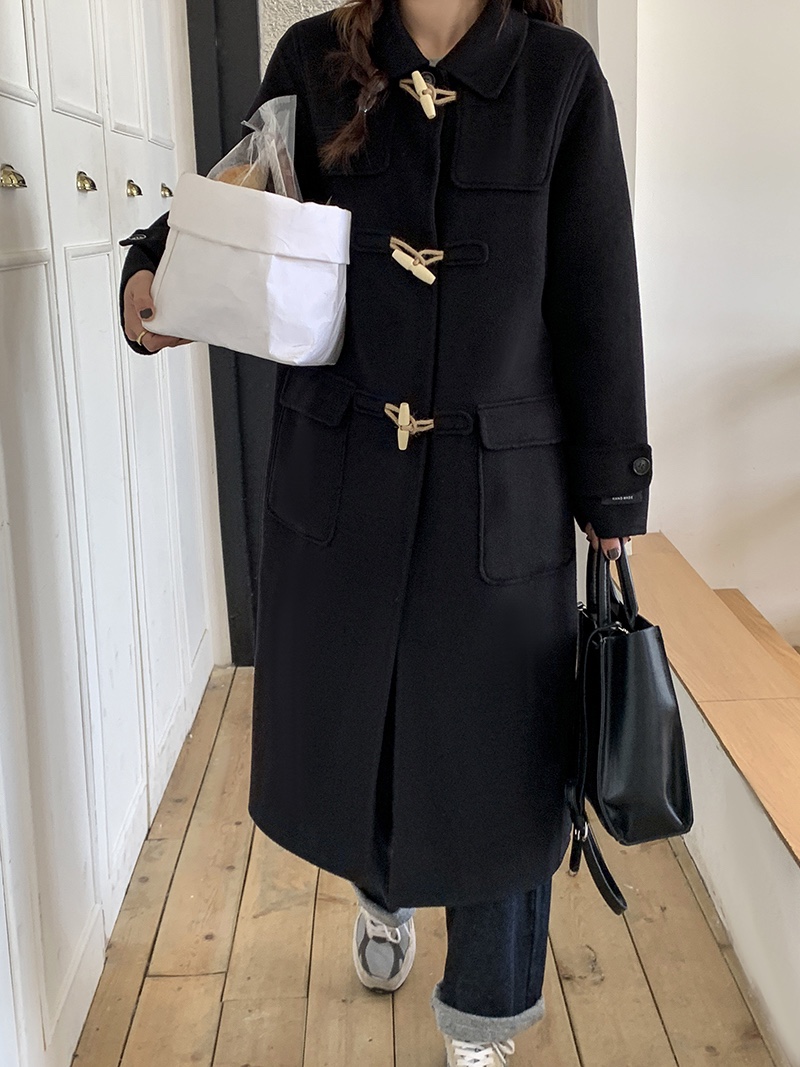 BANI BLUBH直郵韓國代購女裝新品休閑熱賣推薦職業中長款大衣BANI BLUSH中長款大衣