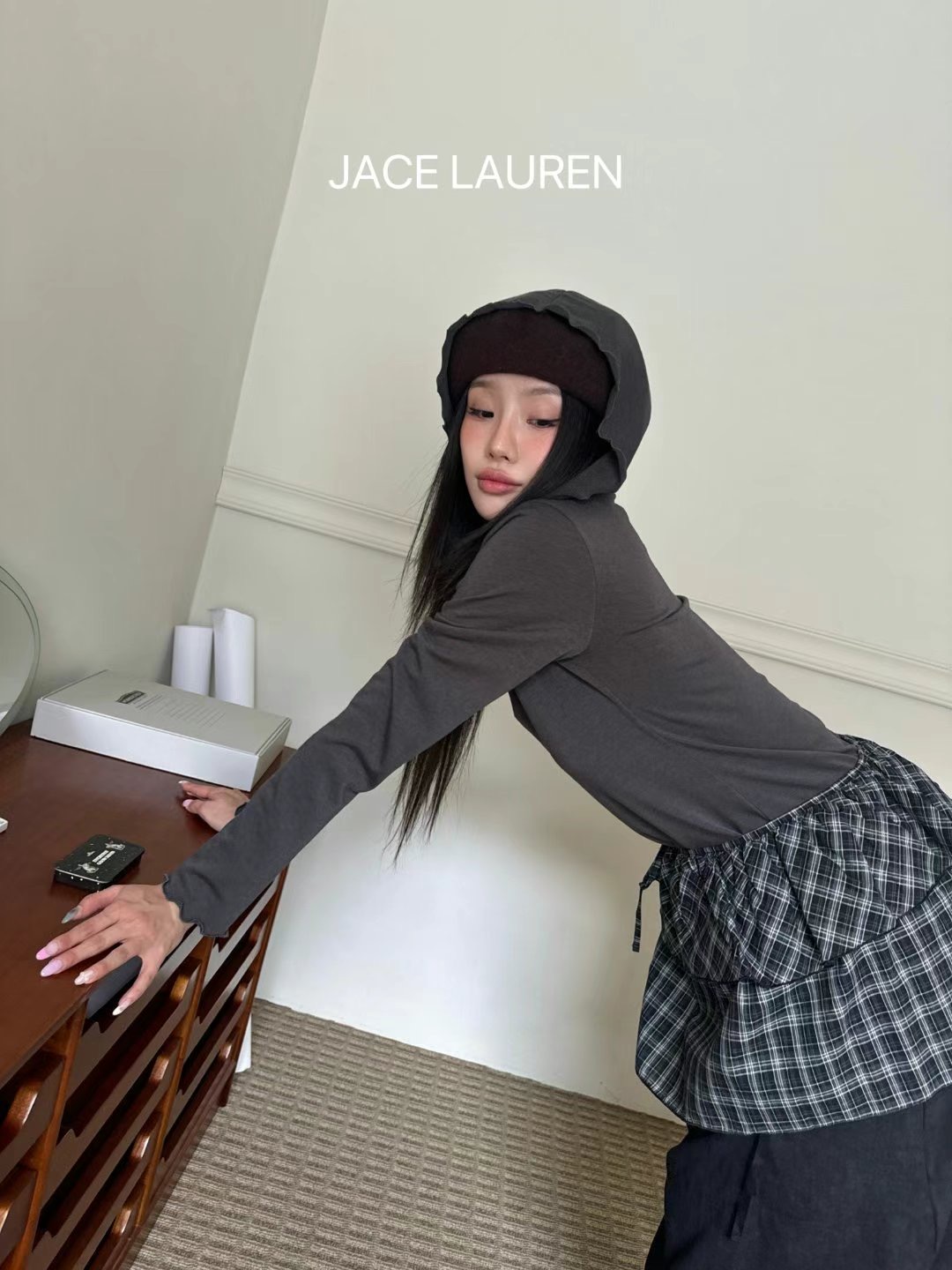 JACE LAUREN直郵韓國代購女裝新品人氣時尚休閑真品長袖T恤JACE LAUREN長袖T恤