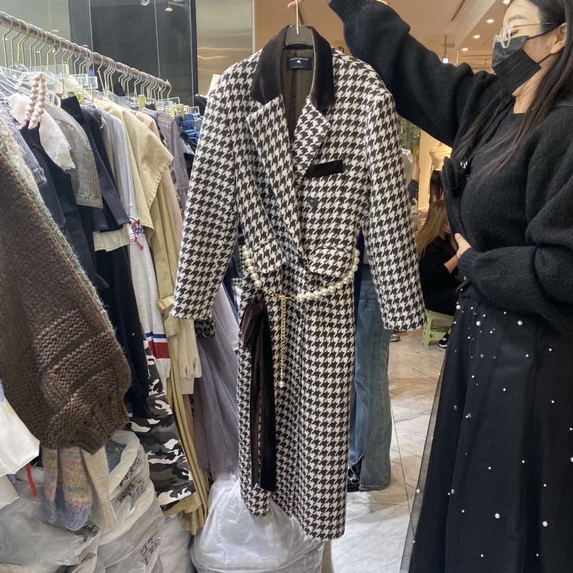 CHEAP-CHIC/CHARLES THE SECOND韓國直郵東大門代購女裝新品真品中長款大衣含腰帶CHEAP-CHIC/CHARLES THE SECOND中長款大衣圖色2