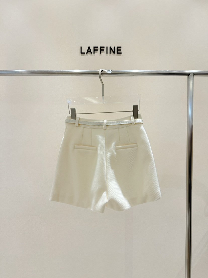 LAFFINE-P韓國直郵女裝新款真品休閑人氣時尚熱賣短褲含腰帶LAFFINE-P短褲