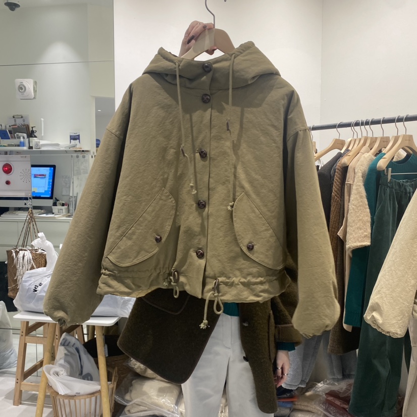 MOWER韓國直郵女裝新品人氣職業休閑真品時尚熱賣短款棉服jp棉MOWER短款棉服圖色2