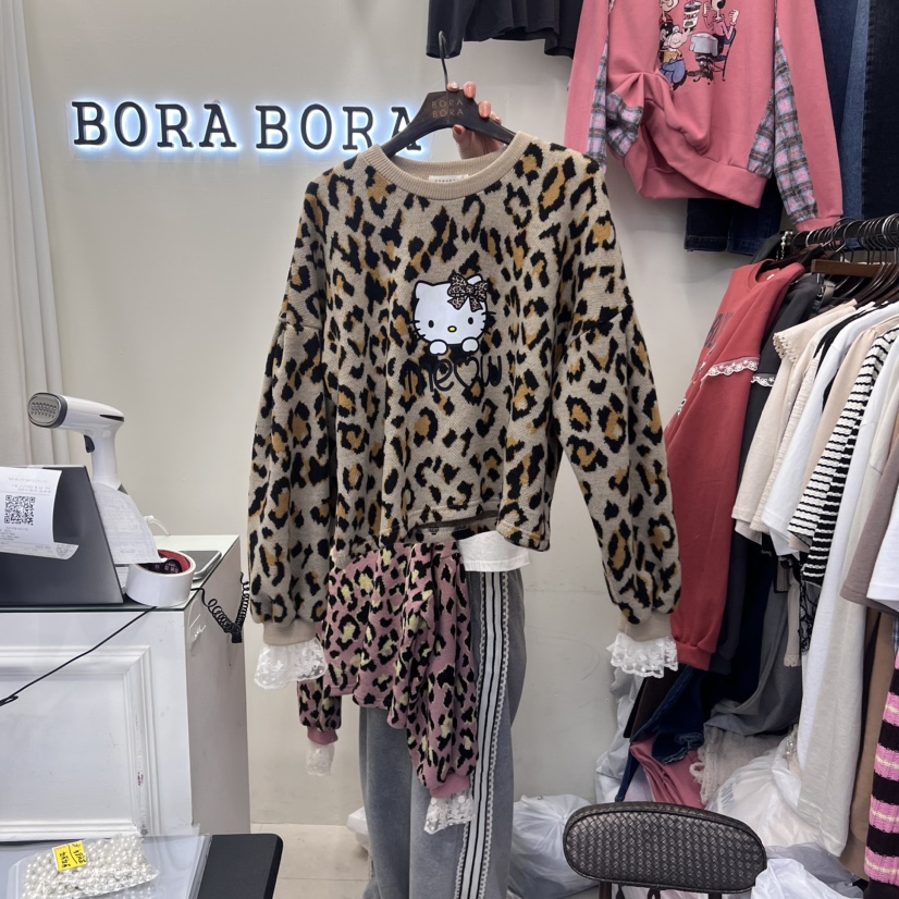 BORA BORA韓國直郵女裝新品時尚人氣推薦真品休閑職業針織衫BORA BORA針織衫圖色1