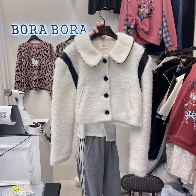 BORA BORA韓國直郵東大門代購女裝新品職業人氣24秋冬夾克BORA BORA夾克圖色1