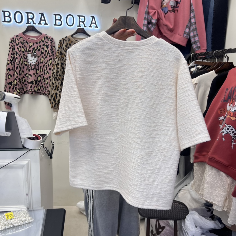 BORA BORA直郵韓國代購女裝新品職業真品推薦24秋冬人氣T恤BORA BORAT恤